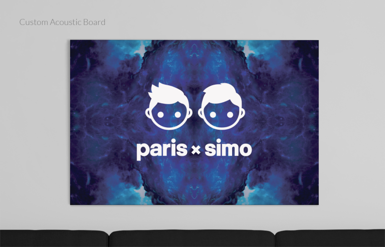 Paris and Simo Custom Acoustic Board