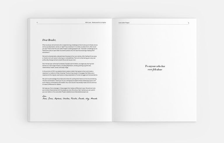 love letter project book design vancouver foreword