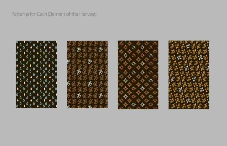 Harvest Haus sun rain yield seed pattern design
