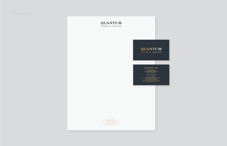 Quantum QFS stationery design