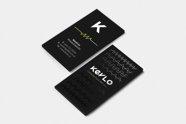 Dj Kevlo Business Card Design
